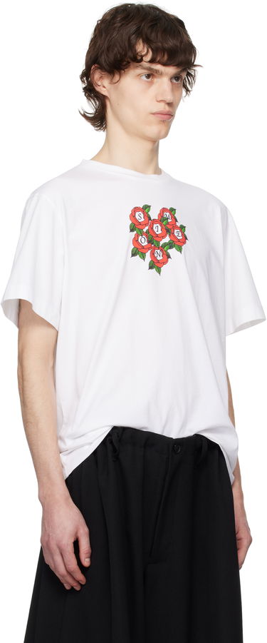 Tričko Simone Rocha Simone Rocha Cluster Rose Logo Print T-Shirt Čierna | 5195P36P37-M 0569, 4