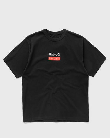 Tričko HERON PRESTON Sport Print Black T-Shirt Čierna | HMAA032S23JER0101025, 0