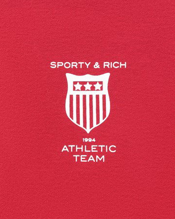 Mikina Sporty & Rich Athletic Team Crewneck Červená | CR632RU, 1