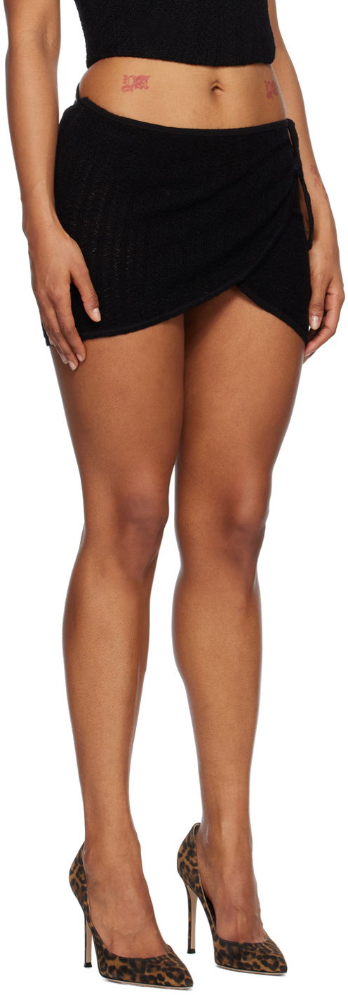 Sukňa Miaou Miaou Cleo Wrap Miniskirt Čierna | 4026CRWBLK, 1