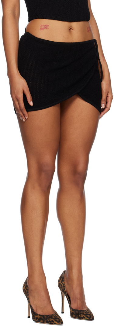 Sukňa Miaou Miaou Cleo Wrap Miniskirt Čierna | 4026CRWBLK, 1