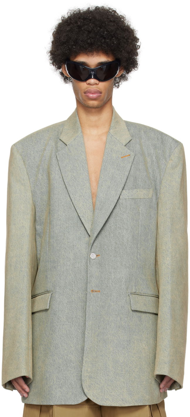 Kabáty VETEMENTS Tailored Denim Blazer Modrá | UE64JA380S, 0