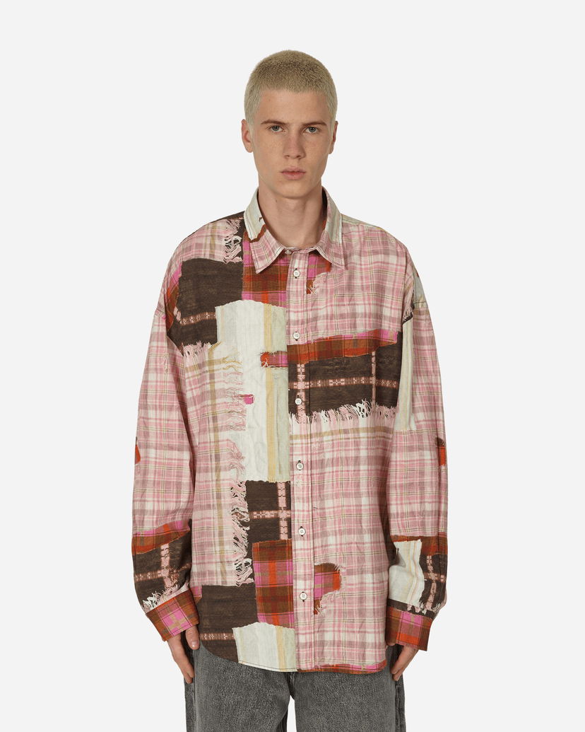 Košeľa Acne Studios Print Button-Up Shirt Ružová | BB0578- BIA