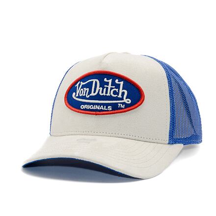 Šiltovka Von Dutch Von Dutch Trucker Boston Suede Cap Biela | VD-7030828, 0