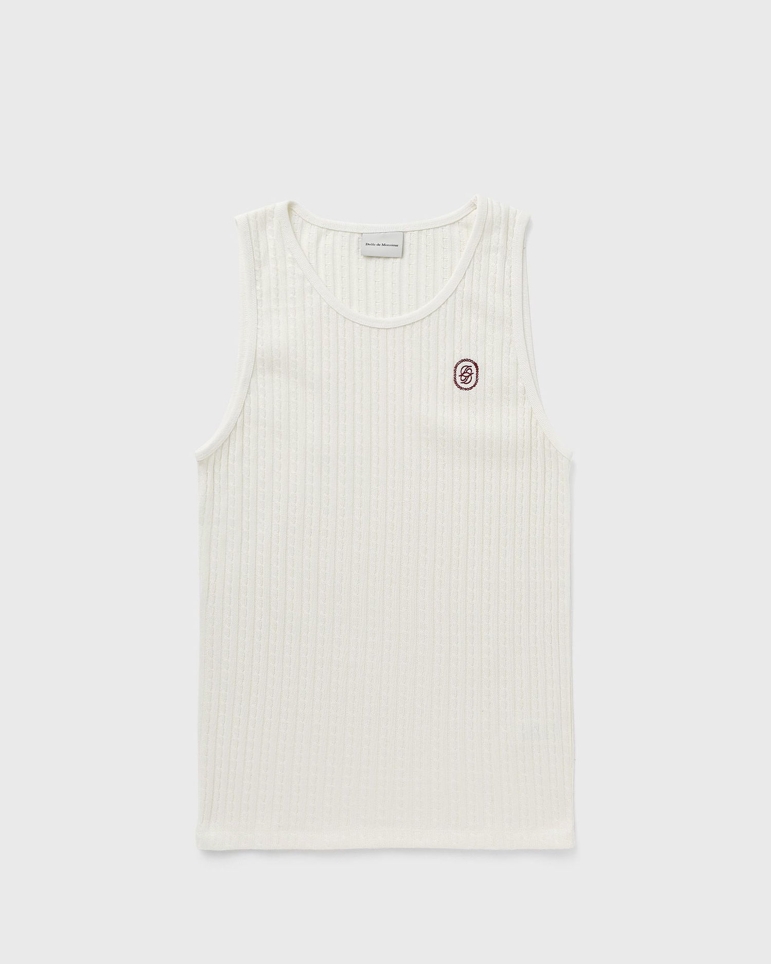 Tielko Drôle de Monsieur Drole de Monsieur Knit Tank Top Biela | I-TS221-CO163-OW, 0