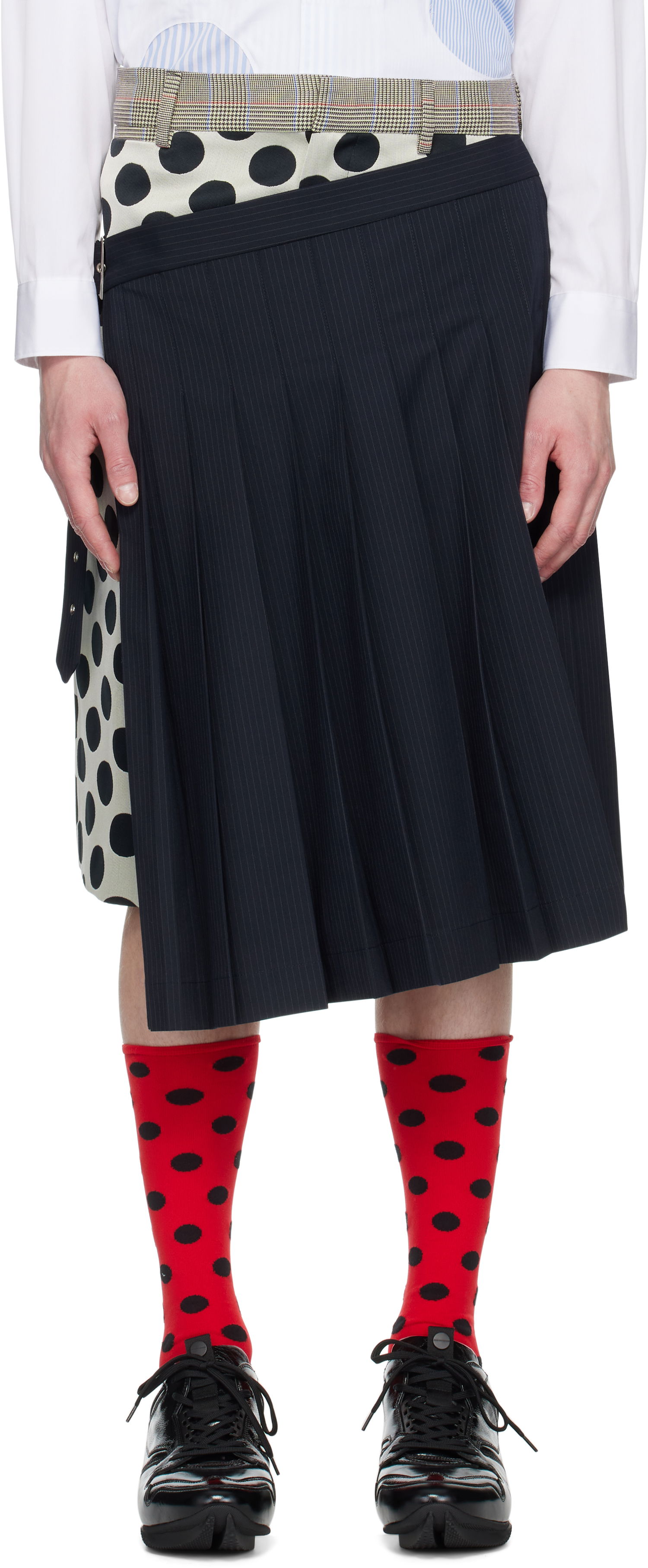 Sukňa Charles Jeffrey Loverboy Charles Jeffrey LOVERBOY Waisted Pleated Skort Navy | 54040401, 0
