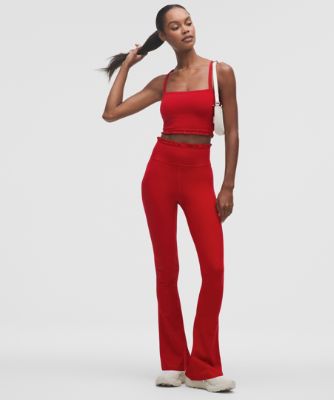 Tielko lululemon Nulu Cropped Ruffle Tank Top Červená | prod20004239, 7