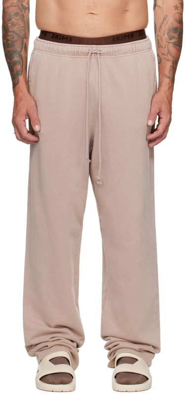 Tepláky SKIMS Straight Leg Terry Sweatpants Béžová | ST-PNT-6345M, 0