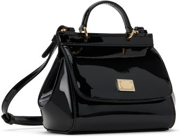 Kabelka Dolce & Gabbana Dolce & Gabbana Mini Sicily Patent Leather Bag Čierna | EB0003A106780999, 4