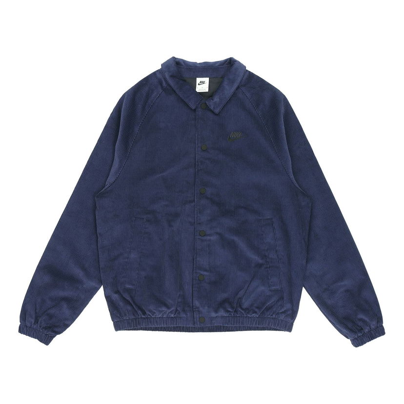 Bomber bunda Nike Nike Stack Logo Corduroy Jacket Navy | DO2323-410