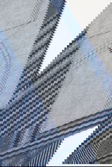 Bunda KENZO Oversize Diagonal Stripe Zipped Trucker Jacket Rôznofarebný | FF65DV3006Z1, 5