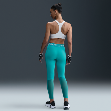 Legíny Nike Pro Mid-Rise Leggings Tyrkysová | CZ9779-345, 4