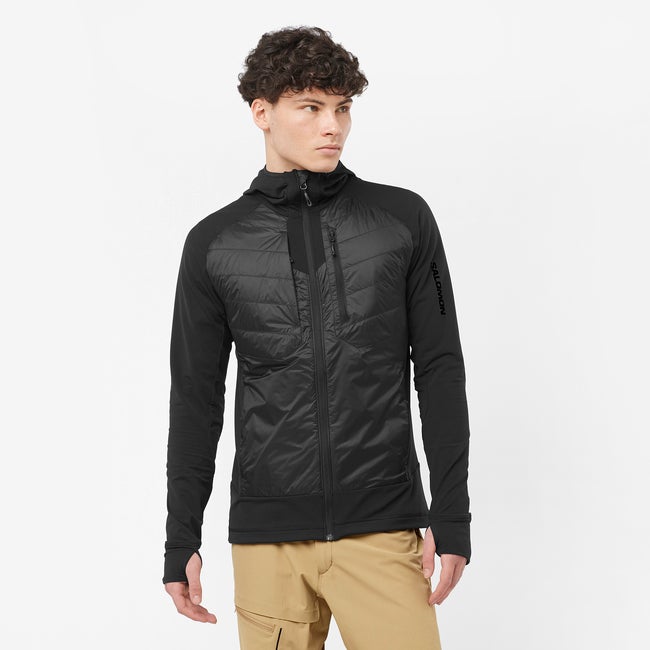 Prešívaná bunda Salomon Hybrid Insulated Jacket Čierna | LC2104600, 0