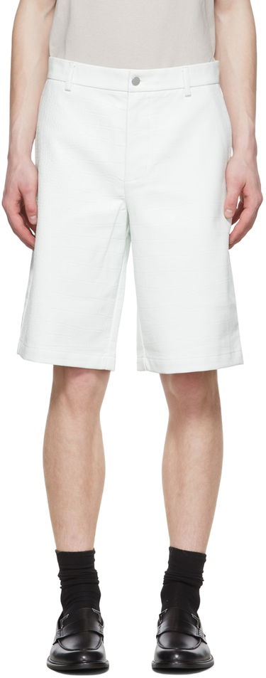 Šortky Han Kjøbenhavn Kjobenhavn Faux-Leather Shorts Biela | M-131180, 0