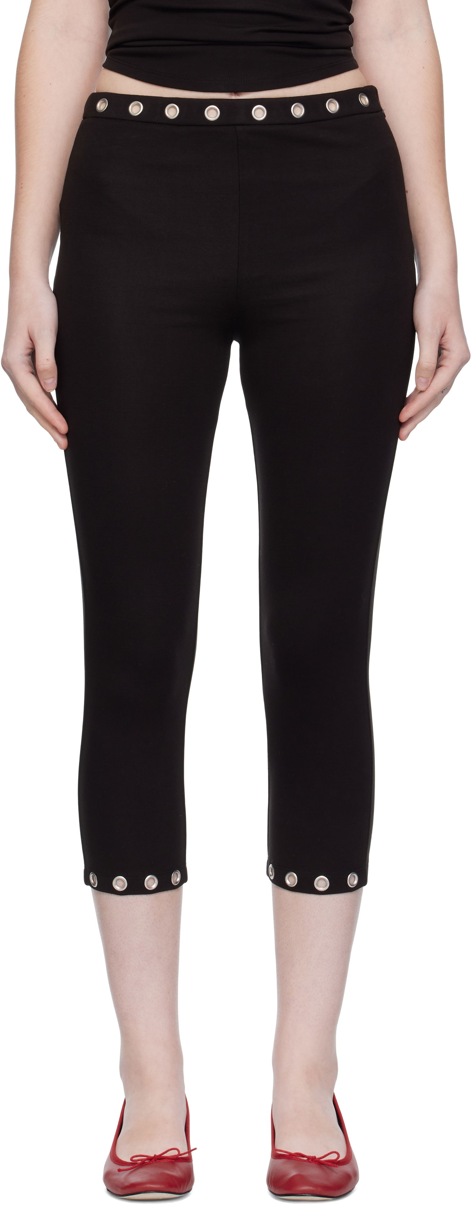 Legíny Miaou Miaou Carla Capri Leggings Čierna | 1065HJBBLK, 0