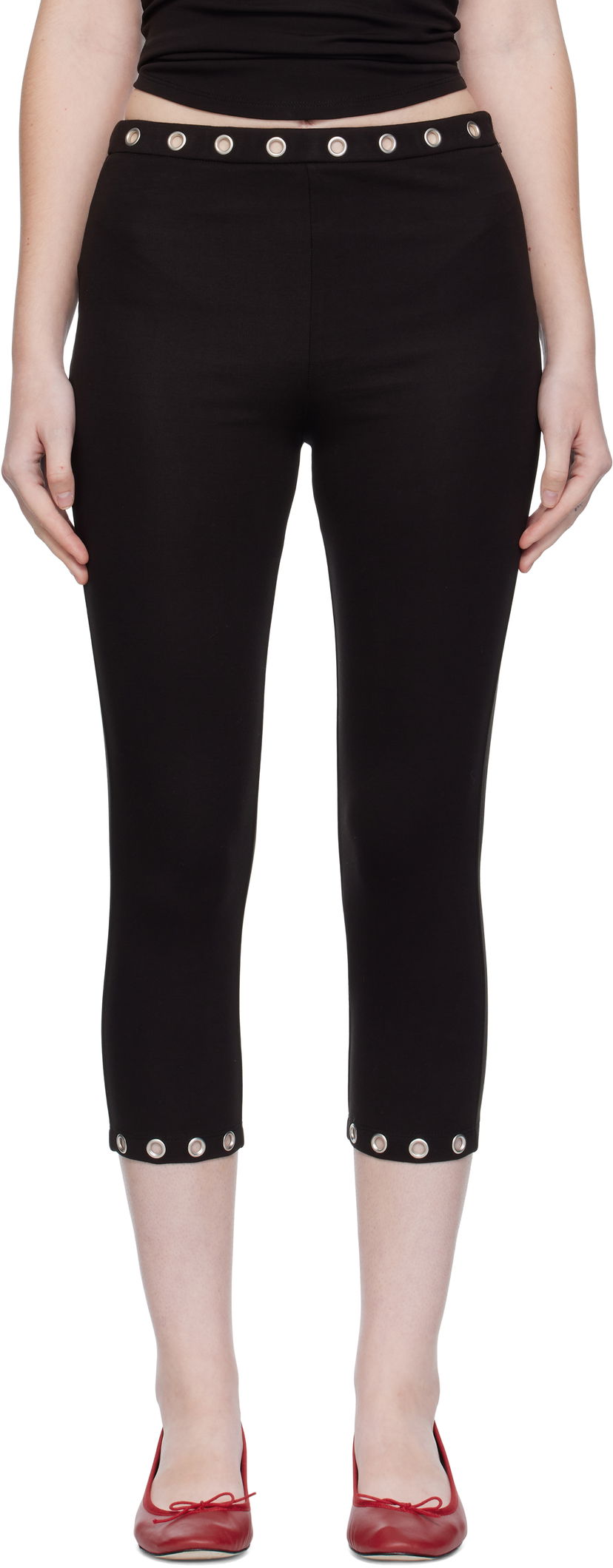 Legíny Miaou Miaou Carla Capri Leggings Čierna | 1065HJBBLK