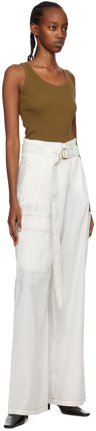 Tielko Max Mara Show Ribbed Tank Top Zelené | 2313610232600 MM12117, 4