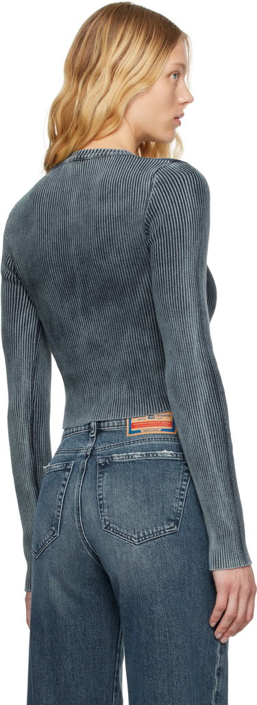 Sveter Diesel Diesel M-Anchor-A Ribbed Cropped Sweater Modrá | A14810 0ANAH, 2