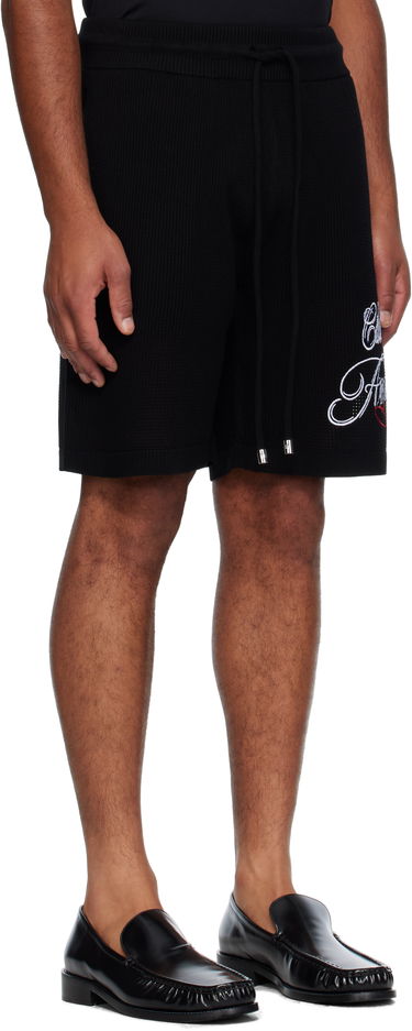 Šortky AMIRI AMIRI 'Club Amiri' Crochet Shorts Čierna | AMKNSH1043, 1