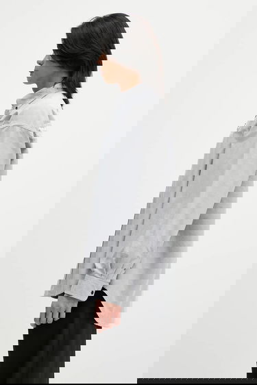 Košeľa AAPE by A Bathing Ape Cotton Long Relaxed Button-Down Shirt Šedá | AAPSTM8512XXO, 1