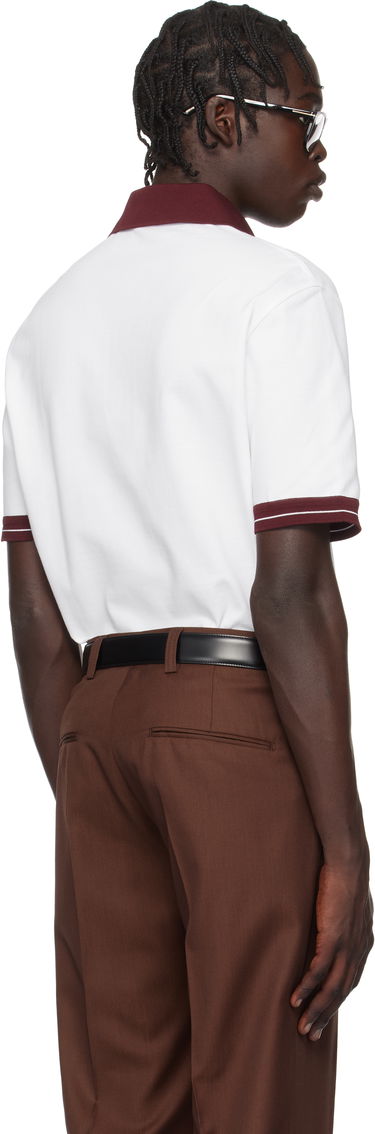 Polo tričko FERRAGAMO Salvatore Ferragamo Colorblock Polo Biela | 781017, 2