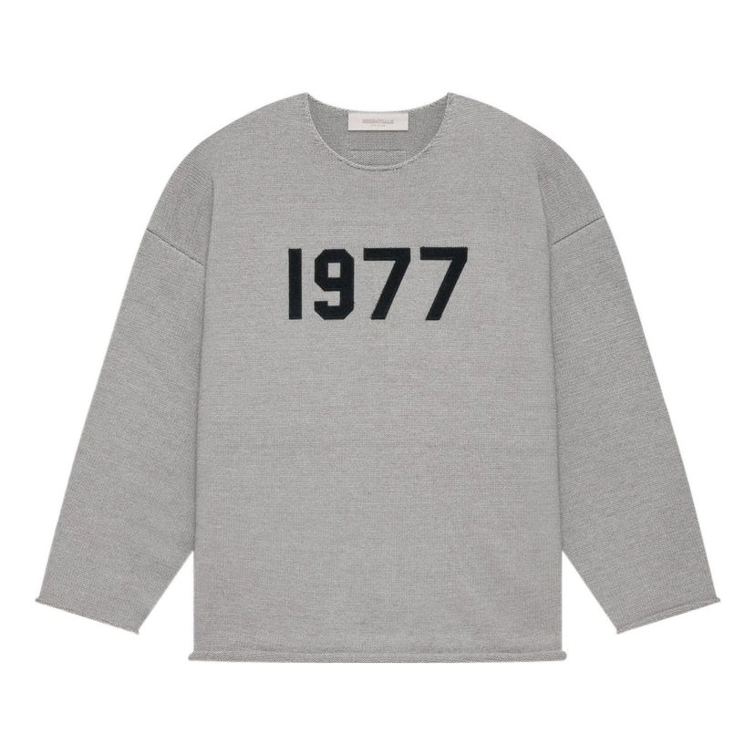 Sveter Fear of God Essentials 1977 Raw Edge Top Šedá | FOG-SS22-086