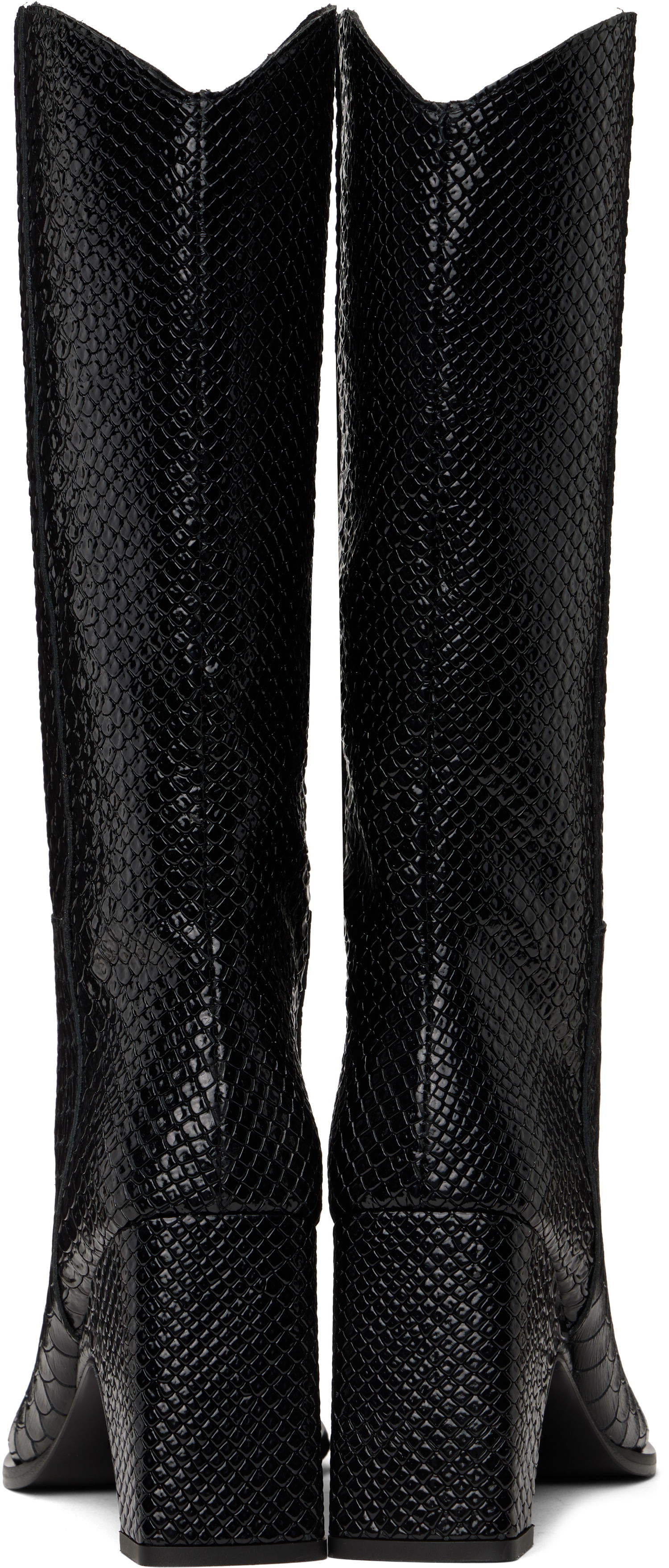 Oblečenie Coperni Coperni Python Embossed Bridge Cowboy Boots Čierna | COPSH16F6047, 1