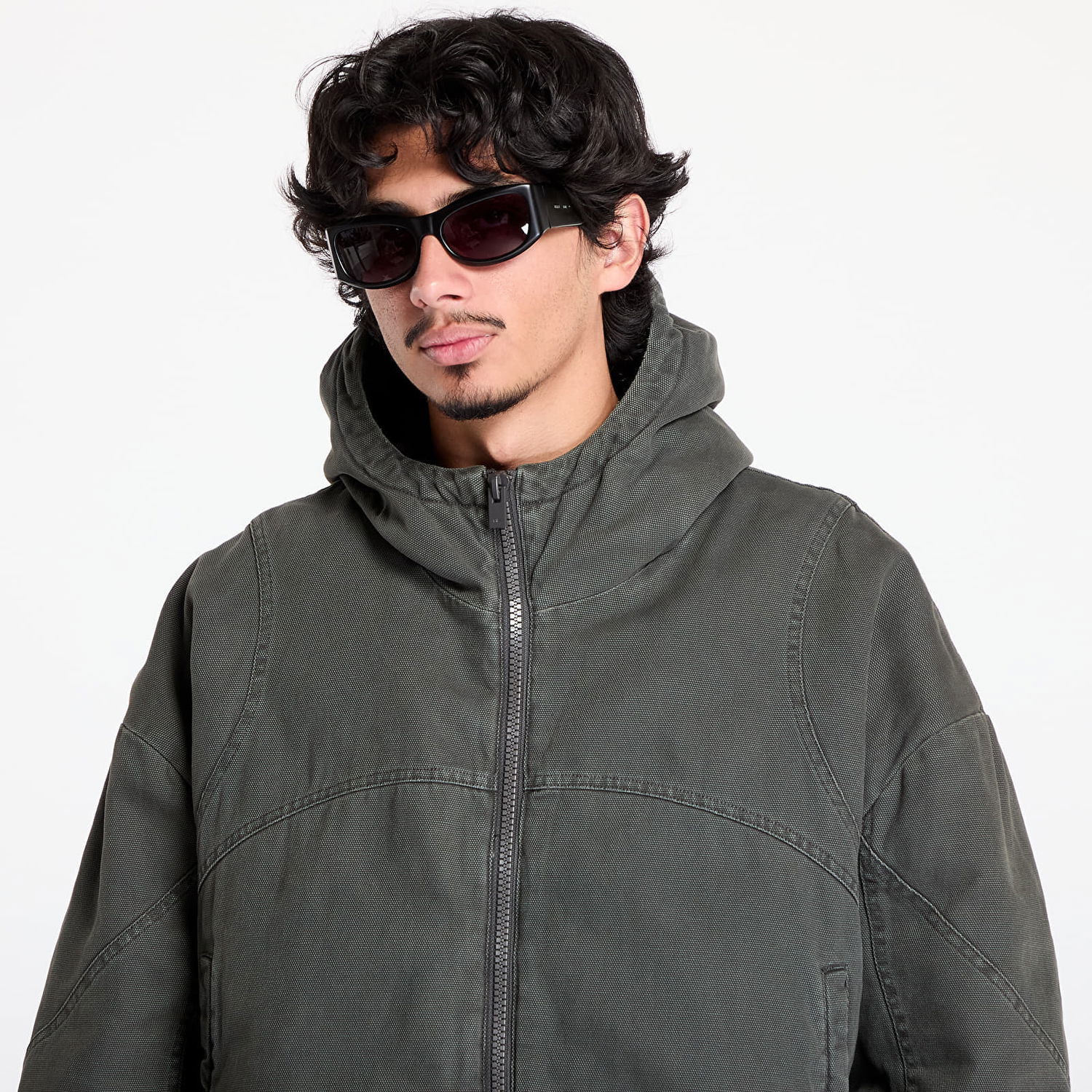 Mikina HELIOT EMIL Dux Worker Jacket Zelené | AW24_W_02_142_DGY05, 1