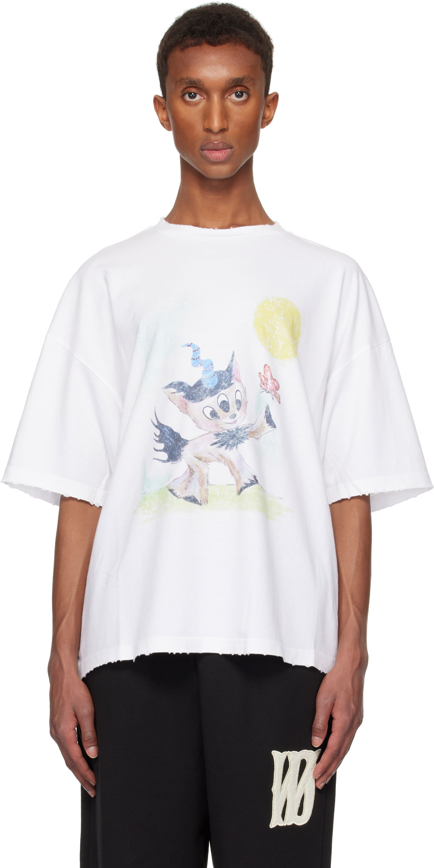 Tričko We11done Monster Pony Graphic T-Shirt Biela | WD-TT3-24-781-U-WH, 0