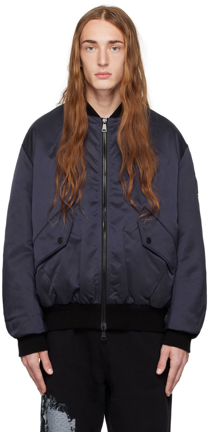 Bunda A-COLD-WALL* Overdye Bomber Jacket Navy | ACWMO211, 0