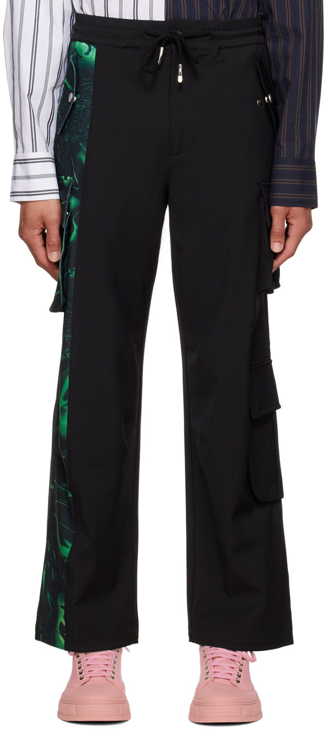 Cargo nohavice Feng Chen Wang Feng Chen Wang Lacquerware Cargo Pants Čierna | FMF14TR05, 0