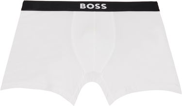 Boxerky BOSS BOSS Stretch Cotton Boxer Briefs, 3-Pack Čierna | 50544272, 4