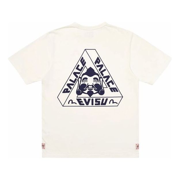 Tričko Palace Palace x Evisu Logo Graphic Short Sleeve T-Shirt Biela | PAL-SS20-008