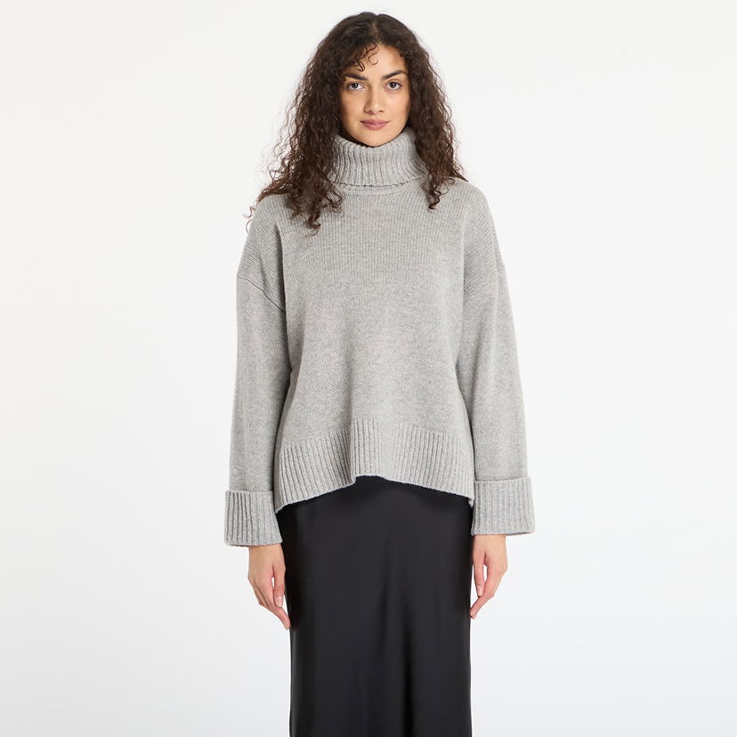 Sveter Samsoe Samsoe Sakeiku Turtleneck Sweater Šedá | F24400069_CLR000337