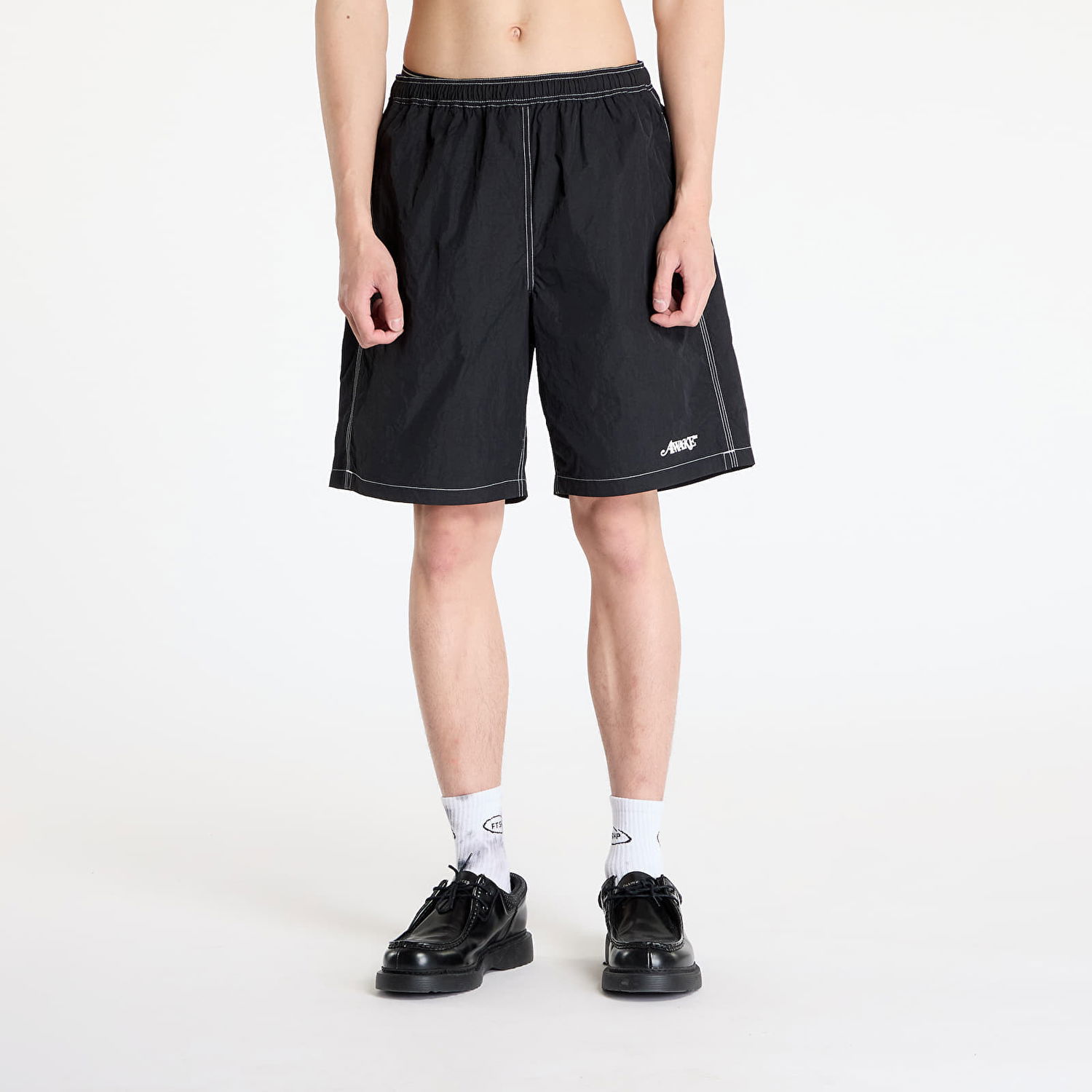 Šortky Awake NY Awake NY Classic Logo Swim Trunks Čierna | AWK-SU25-SH003-BLK, 0