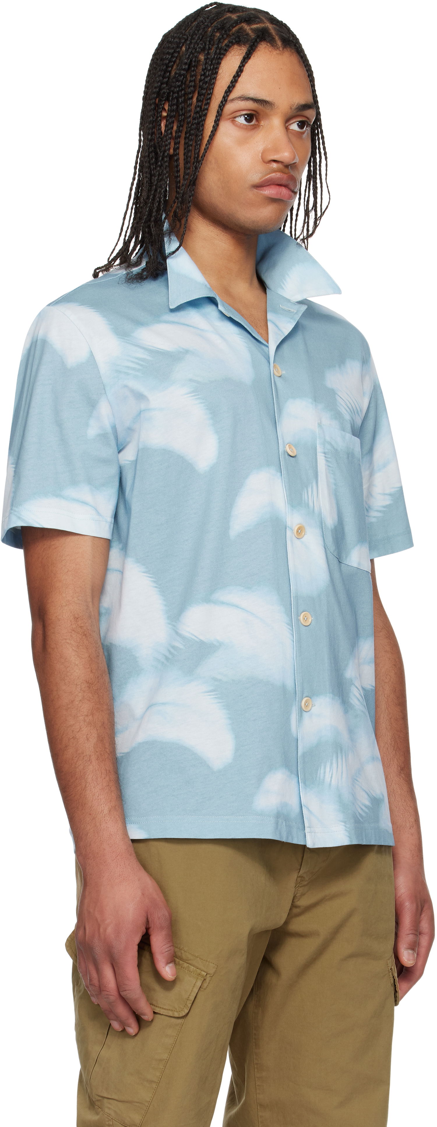 Košeľa Paul Smith PS Paul Smith Casual Short Sleeve Shirt Modrá | M2R-236X-P22324-40, 1