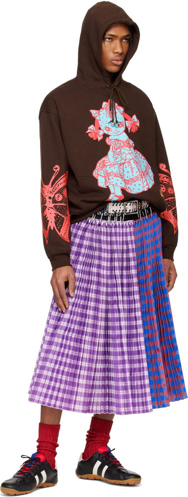Mikina Chopova Lowena Chopova Lowena Dotty Graphic Hoodie Hnedá | 5241, 4