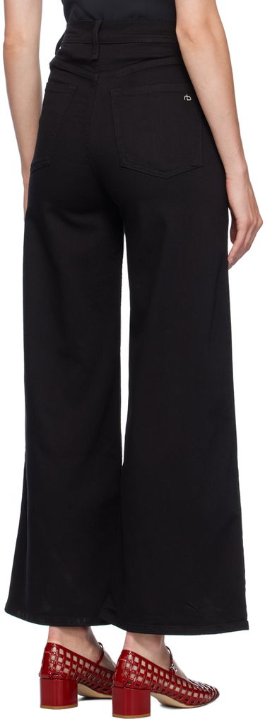 Džínsy rag & bone Sofie Ankle Ultra Wide-Leg Jeans Čierna | WDD24F3000N5BL, 2