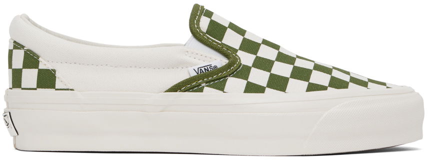 Tenisky a topánky Vans Vans Classic Slip-On Checkerboard Zelené | VN000CSECIB, 0