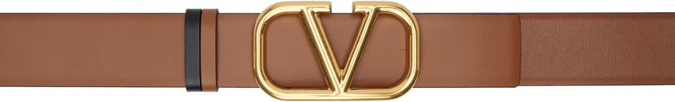 Opasok Valentino Valentino Garavani Reversible VLogo Belt Hnedá | 3W2T0S11ZFR, 0