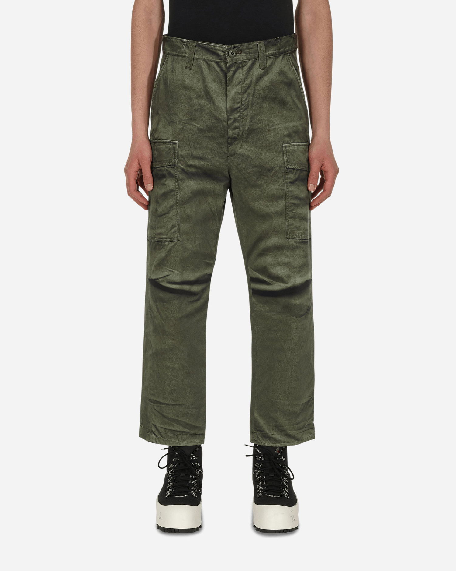 Cargo nohavice Junya Watanabe Printed Nylon Cargo Trousers Zelené | WI-P907-S22 1, 0