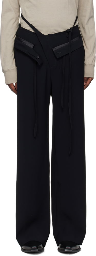 Nohavice Ottolinger Ottolinger Double Fold Suit Trousers Čierna | 1230801921, 0