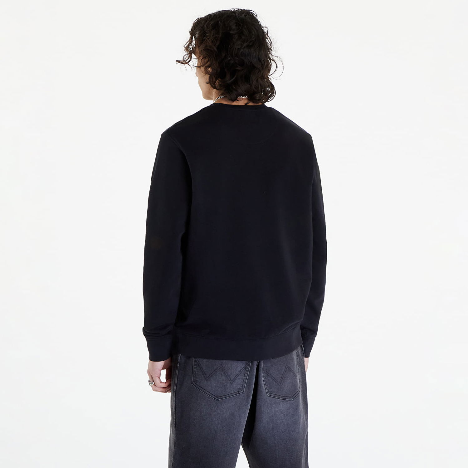 Mikina Wrangler Sign Off Crew Black Čierna | 112350535, 1