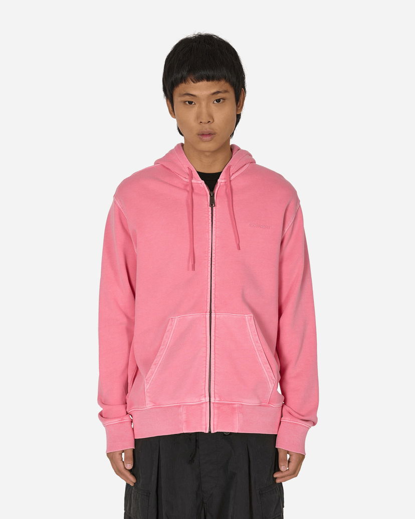 Mikina Carhartt WIP Hooded Duster Script Jacket Charm Pink Ružová | I033619 29PGD