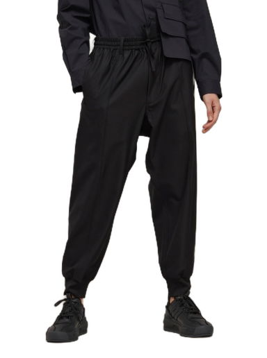 Tepláky Y-3 3-Stripes Refined Wool Cuffed Pants Čierna | IB0387