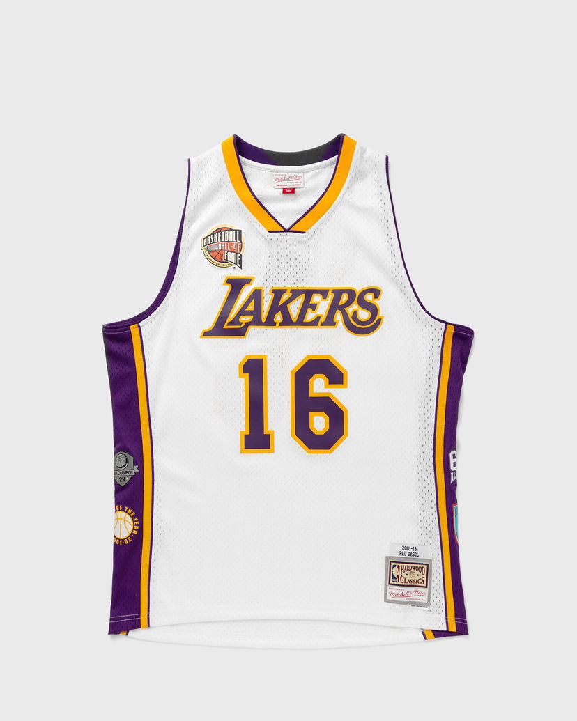 Dres Mitchell & Ness NBA SWINGMAN JERSEY LOS ANGELES LAKERS HALL OF FAME PAU GASOL #16 Biela | SMJY6864-LALYYPGAWHIT