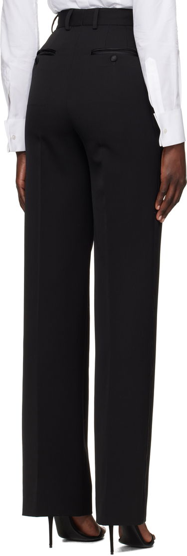 Nohavice Dolce & Gabbana Dolce&Gabbana Wool Tuxedo Trousers Čierna | FTC8ZT FU21E, 2