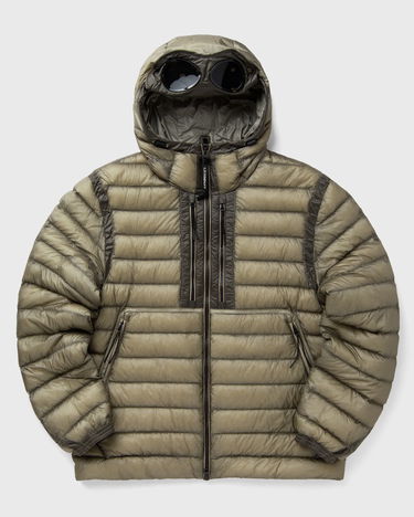 Prešívaná bunda C.P. Company Goggles Hooded Down Jacket Zelené | 19CMOW031A110416A-356, 2