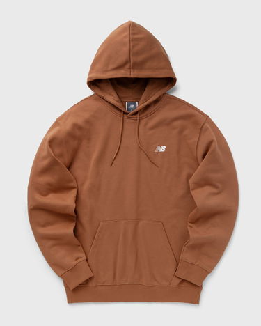 Mikina New Balance Small Logo French Terry Hoodie Hnedá | MT41508-WUT, 0