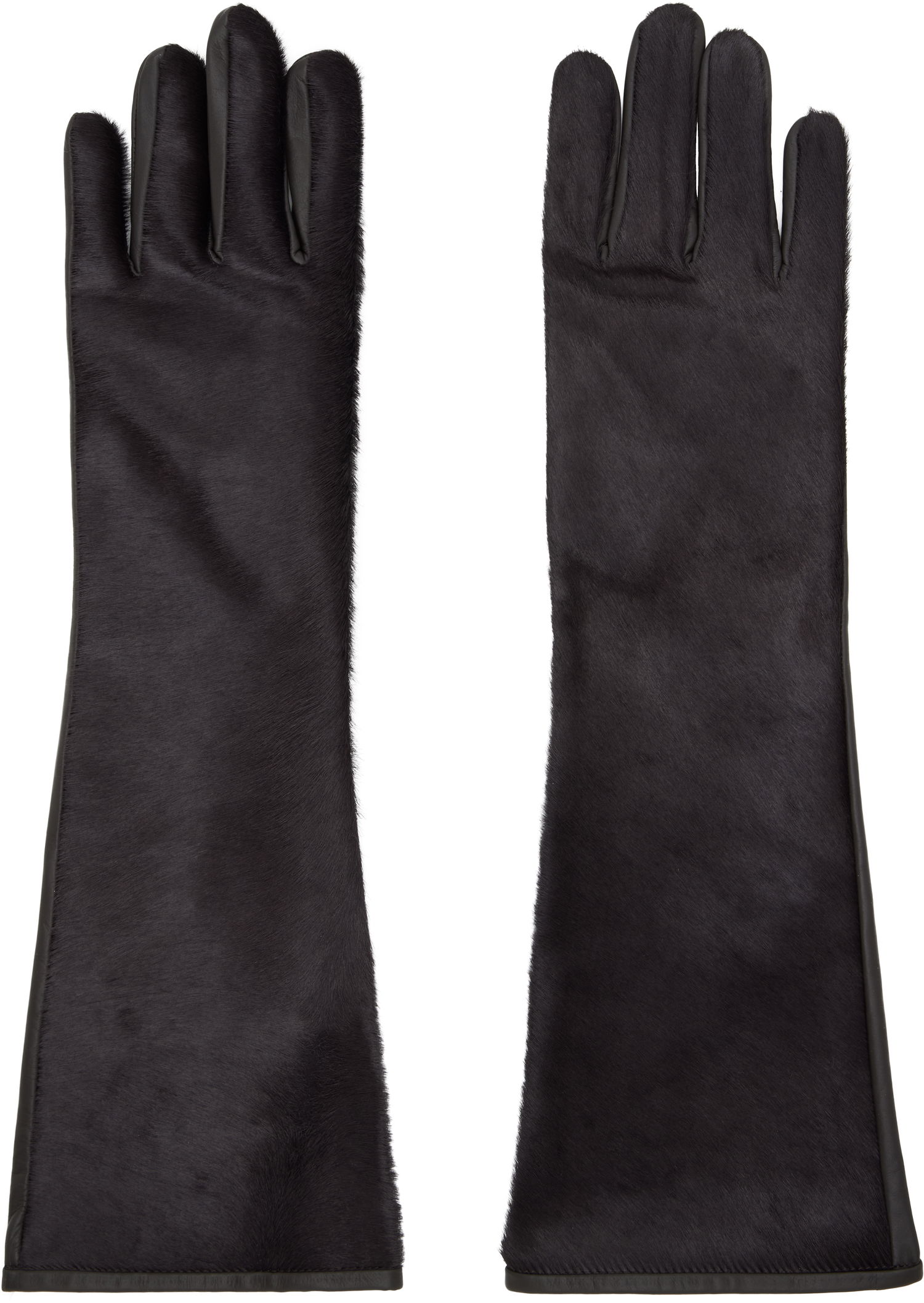 Rukavice Loulou de Saison Loulou de Saison Edna Calfskin Gloves Čierna | EDNA, 0